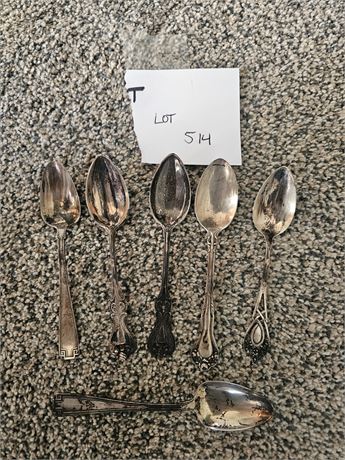 Sterling Spoon Mixed Lot