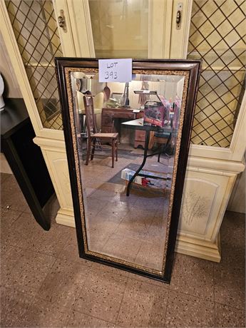 Vintage Beveled Glass Hall Mirror