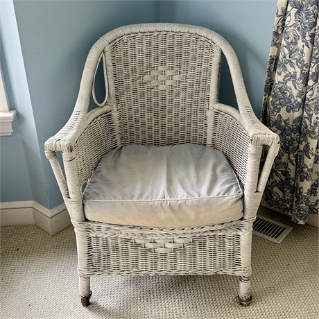 Antique 1920's Wicker Side Chair