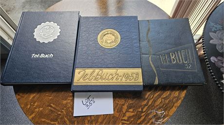 Vintage 1950's & 70"s University Of Akron Year Books