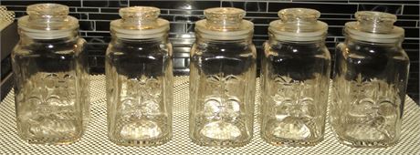 Anchor Hocking Glass Canisters