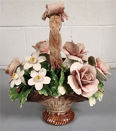 Capodimonte Flower Basket