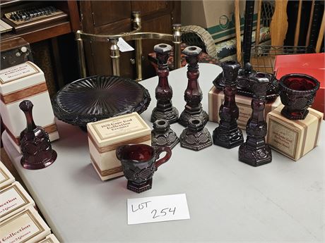 Avon Cape Cod Mixed Lot: Candle Holders / Cake Plate & More