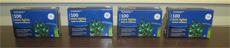 4 Boxes Of Green Mini Lights