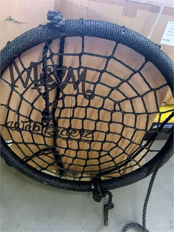 Members Mark 47 Inch Webbed Braided Nylon Nest Swing