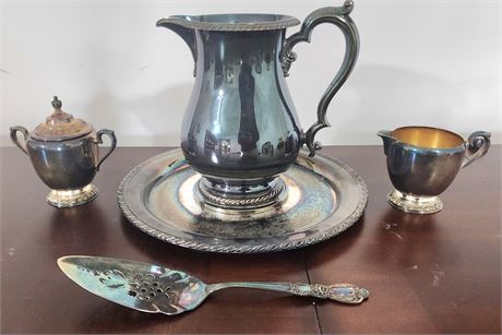 Silver Plate Serving Set