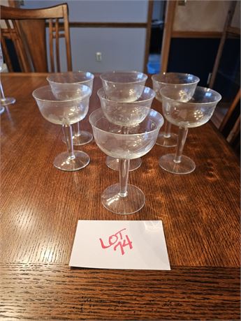 Princess Home Crystal "Heritage" Champagne Glasses