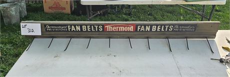 1940's/50's Wooden Thermold Fan Belt Rack