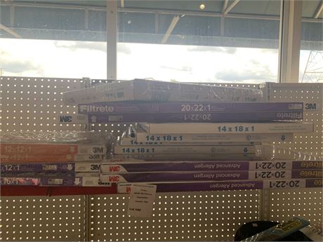 Furnace Filters - Misc Sizes - Lot of 14