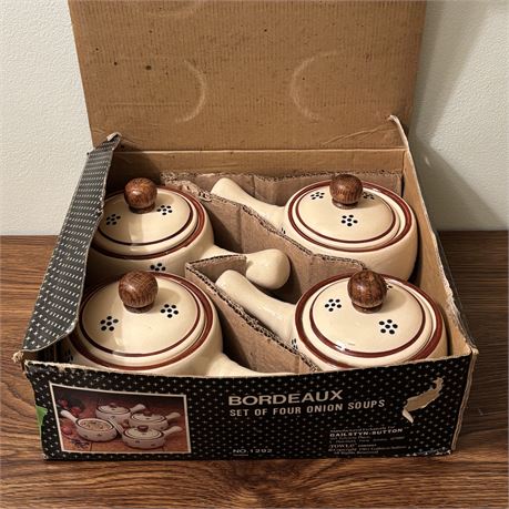 Bordeaux Set of 4 Covered Onion Soups