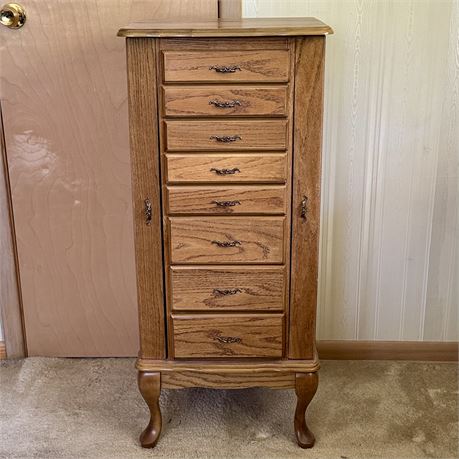 Solid Wood Classic Jewelry Armoire