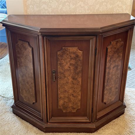 Mid Century Solid Wood Cherry Accent Console Cabinet - 24 x 14 x 29"T