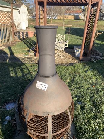 Outdoor Metal Chiminea Fireplace