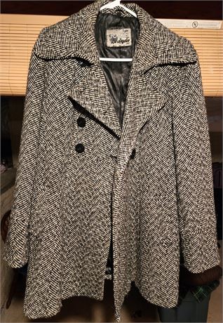 "Guess" Woman's Large Wool Blend Coat