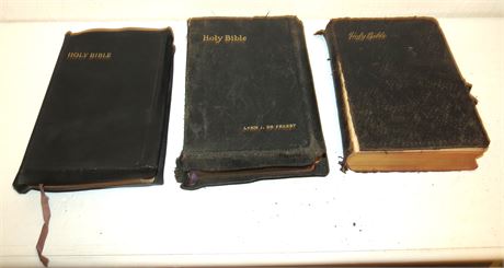 3 Bibles: 1940's, 1950's