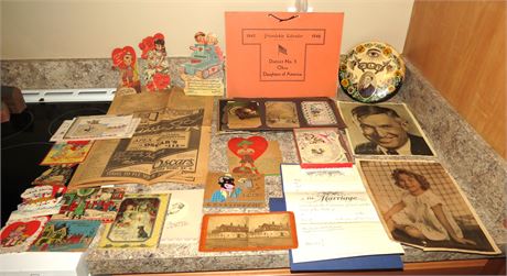 Vintage Cards, Shirley Temple, Will Rogers Photos, etc