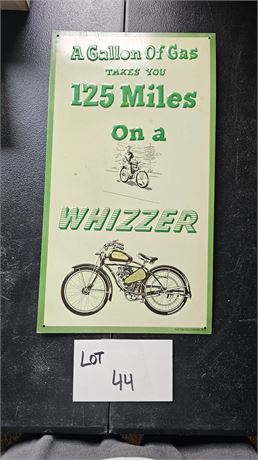 Repro Whizzer Metal Sign