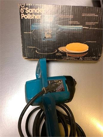 Black & Decker 6" Pad Polisher Sander Tool