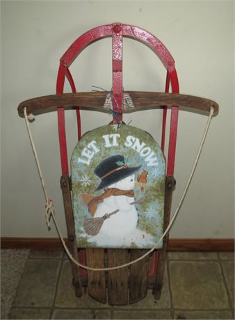 Sled Christmas Decor