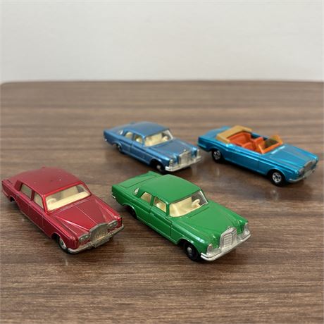Lesney Matchbox No. 69 Rolls Royce Silver Shadow Coupe & More (Lot of Four)