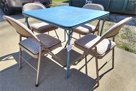 Card Table W/ 4 Chairs