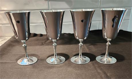 Silver Plated Set of 4~El De Uberti Italy Goblets~ New (Wrapped)  Lot 1