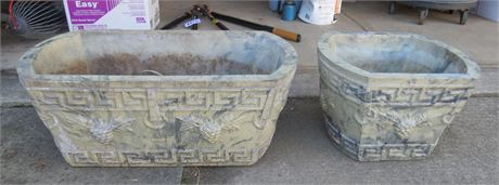 2 Concrete Planters