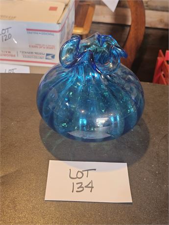 Beacon Glass Blue Bulb Vase