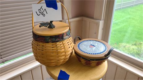 Longaberger Baskets : 2005 Inaugural Basket & Grape Basket