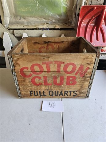 Cotton Club Wood " Full Quarts" Crate