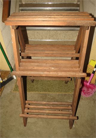 Wood Plant Stand