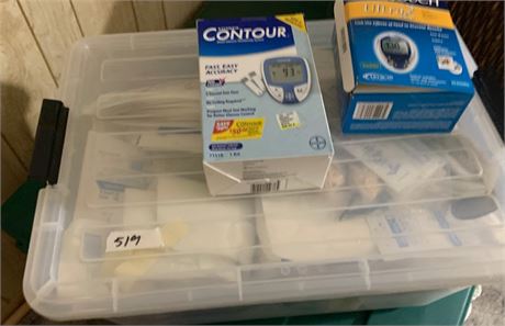 Medical Lot - 3M Wound Dressings Countour & LifeScan Glucose Testers & More