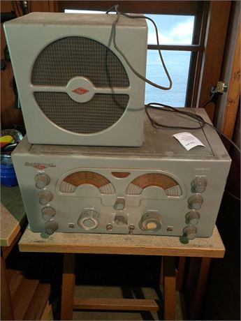 National NC-173 Shortwave Receiver W/Speaker & Instruction Manual