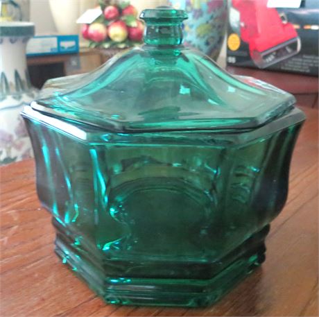 Indiana Glass Teal Candy Dish
