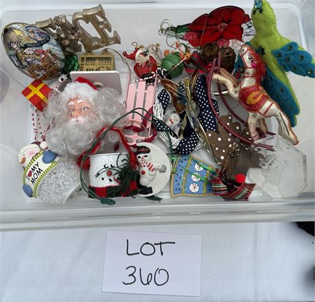Mixed Vintage Christmas Ornament Lot
