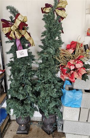 6Ft Matching Holiday Decorative Trees