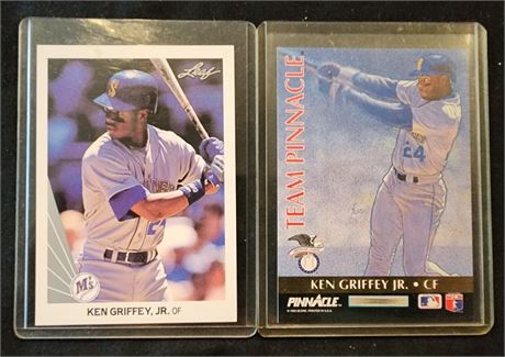 2 Ken Griffey Jr Baseballs Cards