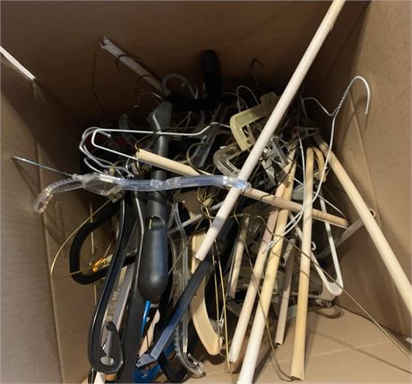 Misc Plastic & Metal Wire Clothes Hanger Lot