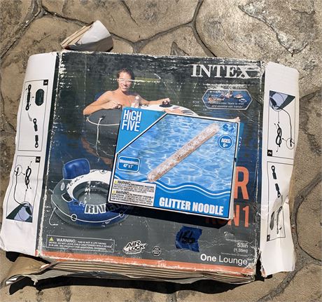 Intex River Run Inflatable Lounge Tube With Backrest