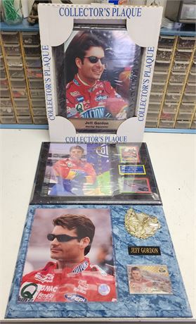 3 Jeff Gordon Plaques