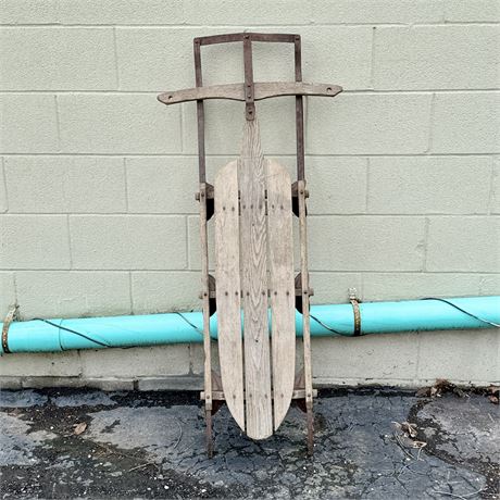 Old Wood and Metal Sled