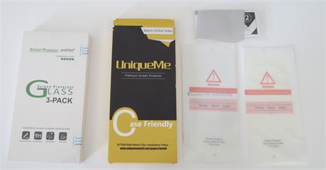 Screen Protectors: 2 For Galaxy Note 20, 3 pk for Nintendo Switch