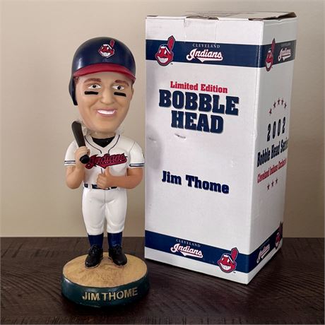2002 Cleveland Indians Jim Thome Limited Edition Bobblehead - Like New!