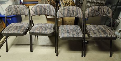 4 Meco Folding Chairs