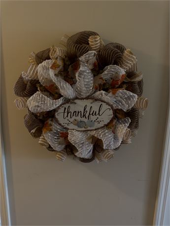 Large THANKFUL Wreath