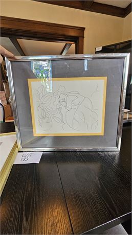 Signed Drawing Henri Matisse 1941