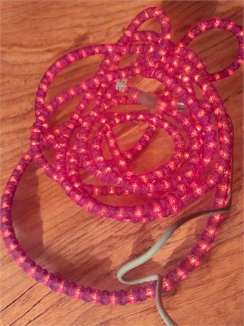 Halloween Decoration Lot - Light Up Bats, Purple/Pink Rope Light, Witch & More