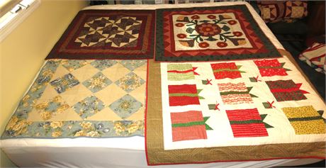 4 Small Lap Quilts