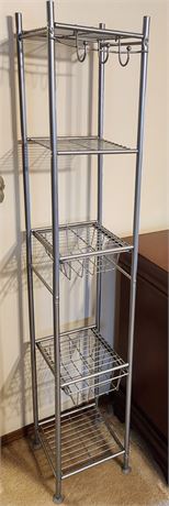 Tall Metal Bathroom Shelf