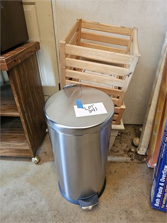 Kitchen Trash Can / Wood Crates / Large Planter & More